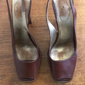 Prada open-toe slingback sandals